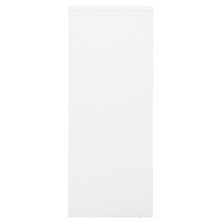 Kantoorkast 90x40x102 cm staal wit