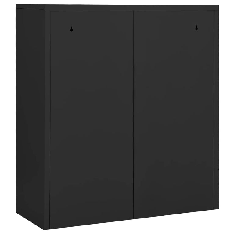 Kantoorkast 90x40x102 cm staal antracietkleurig MeubelReus