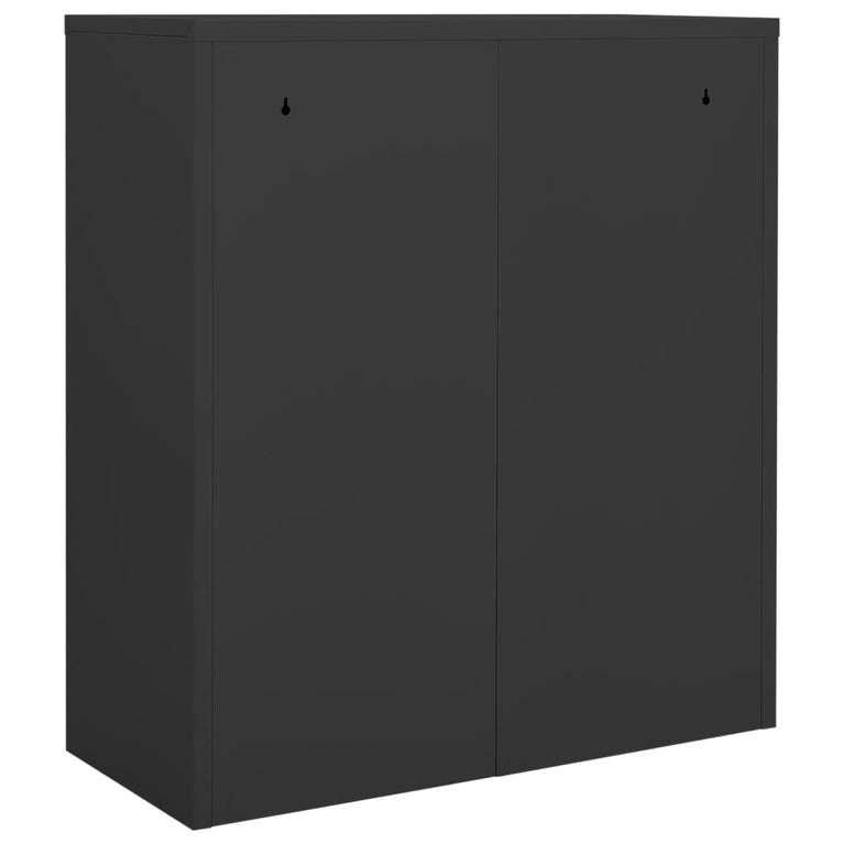 Kantoorkast 90x40x102 cm staal antracietkleurig MeubelReus