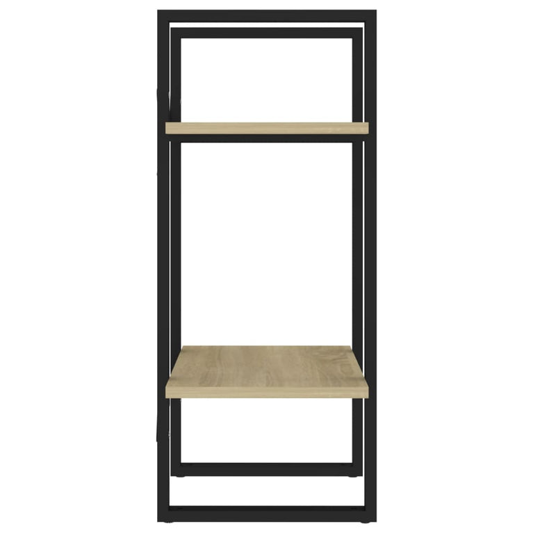 Boekenkast met 2 schappen 40x30x70 cm spaanplaat sonoma eiken MeubelReus