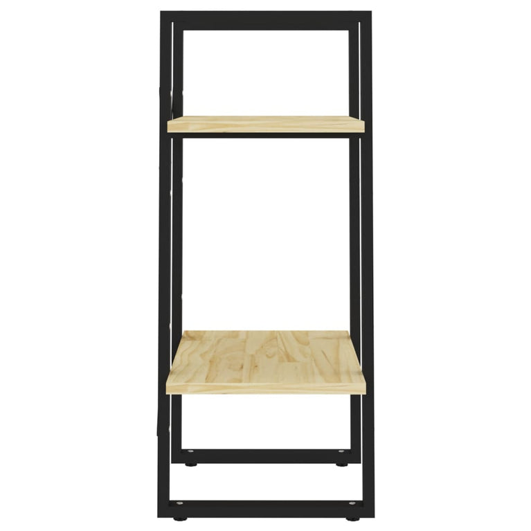 Boekenkast met 2 schappen 40x30x70 cm massief grenenhout MeubelReus