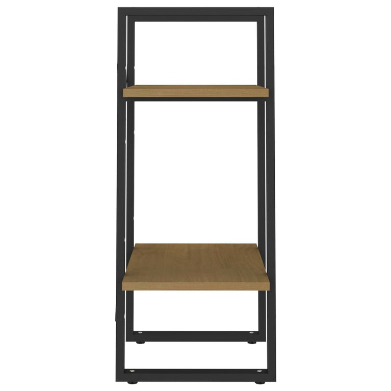 Boekenkast met 2 schappen 40x30x70 cm massief grenenhout MeubelReus