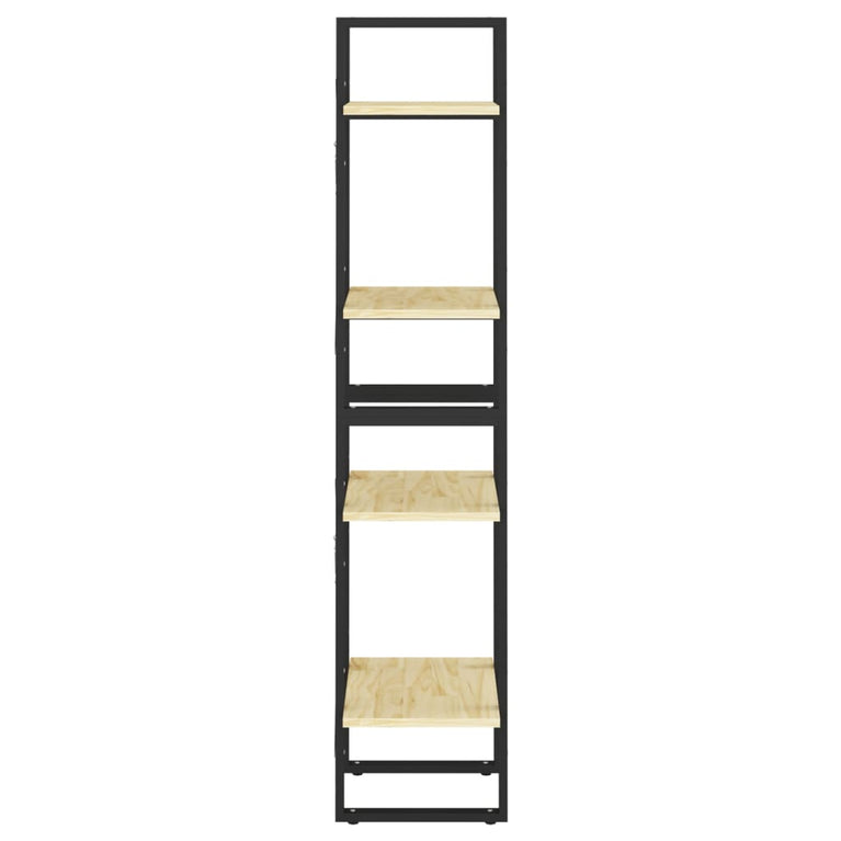 Boekenkast met 4 schappen 40x30x140 cm massief grenenhout MeubelReus