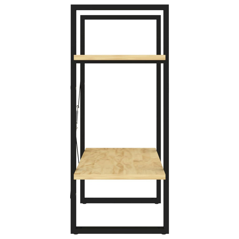 Boekenkast met 2 schappen 60x30x70 cm massief grenenhout MeubelReus
