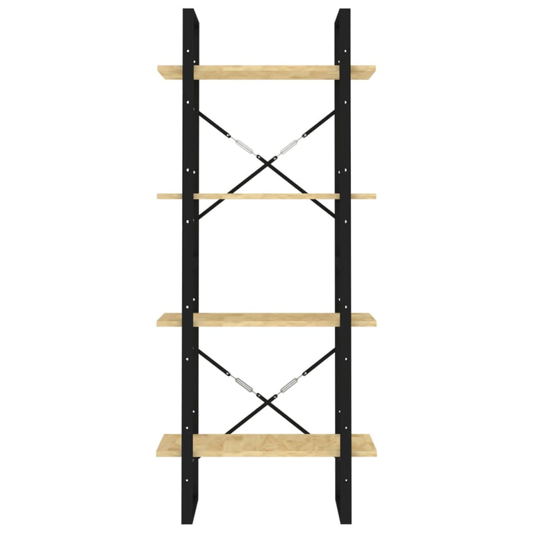 Boekenkast met 4 schappen 60x30x140 cm massief grenenhout MeubelReus