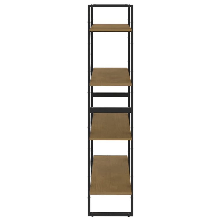 Boekenkast met 4 schappen 80x30x140 cm massief grenenhout MeubelReus