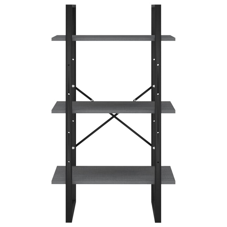 Opbergrek 60x30x105 cm massief grenenhout grijs MeubelReus