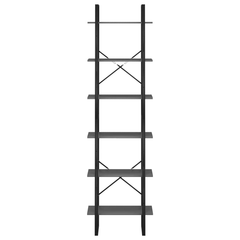 Opbergrek 60x30x210 cm bewerkt hout grijs MeubelReus