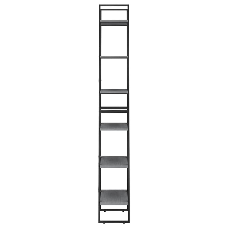 Opbergrek 60x30x210 cm massief grenenhout grijs MeubelReus