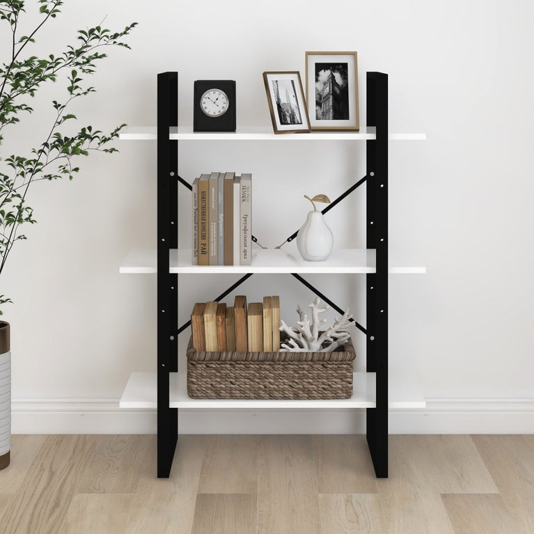 Boekenkast 80x30x105 cm bewerkt hout wit MeubelReus