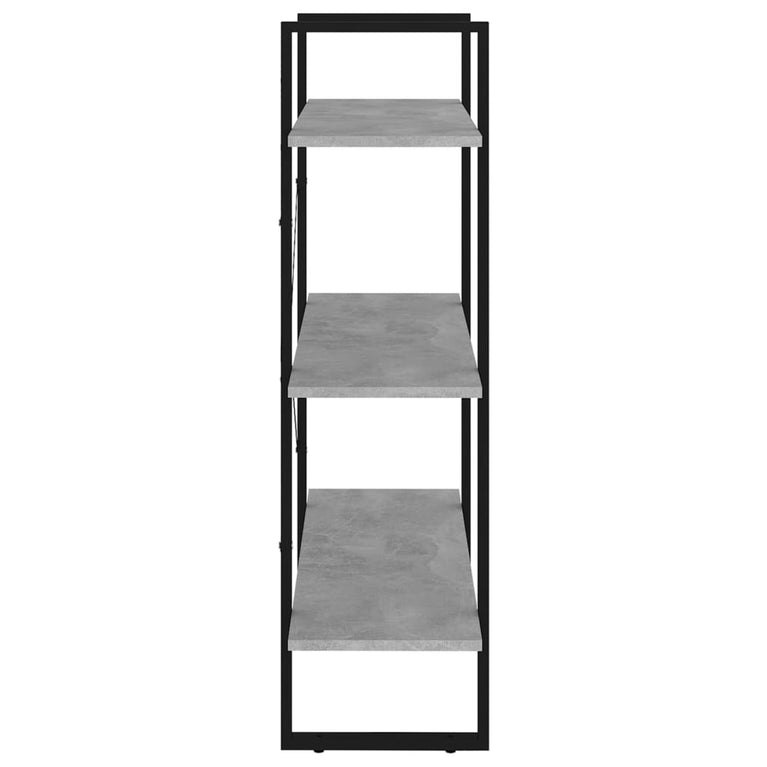 Boekenkast 80x30x105 cm spaanplaat betongrijs MeubelReus