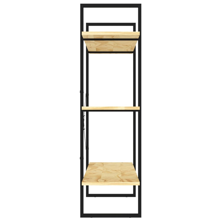 Boekenkast met 3 schappen 100x30x105 cm massief grenenhout MeubelReus