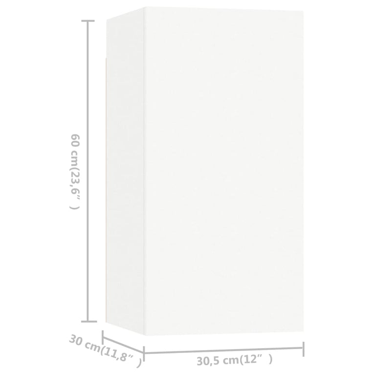 8-delige Tv-meubelset spaanplaat wit MeubelReus