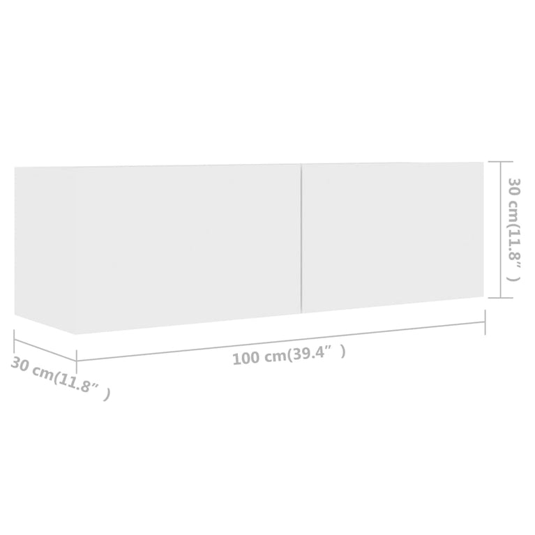 5-delige Tv-meubelset spaanplaat wit MeubelReus