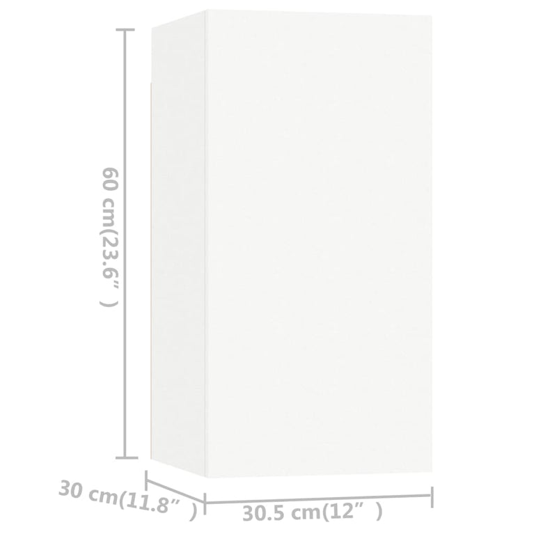 6-delige Tv-meubelset spaanplaat wit MeubelReus