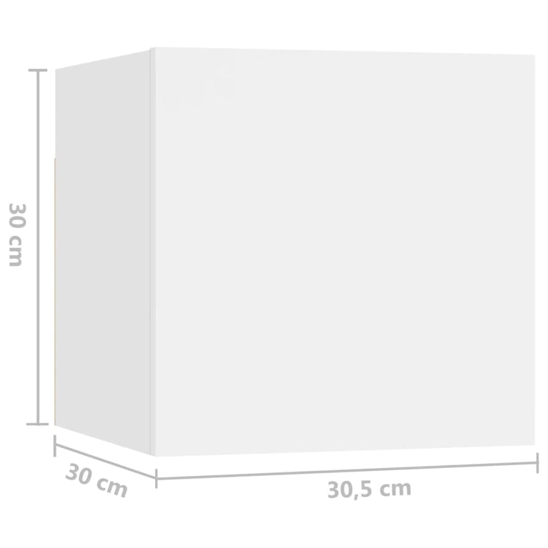 8-delige Tv-meubelset spaanplaat wit MeubelReus