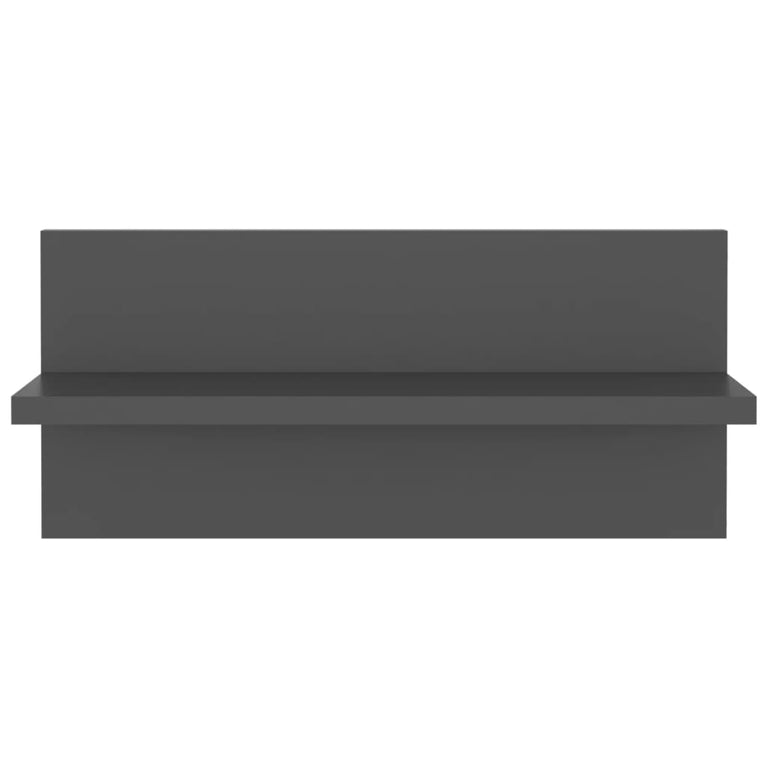 Wandschappen 4 st 40x11,5x18 cm spaanplaat grijs MeubelReus