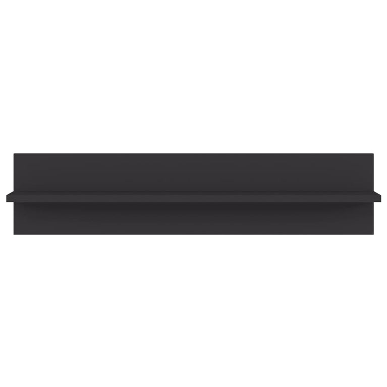 Wandschappen 2 st 80x11,5x18 cm spaanplaat grijs MeubelReus