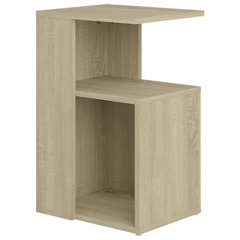Bijzettafel 36x30x56 cm spaanplaat sonoma eikenkleurig