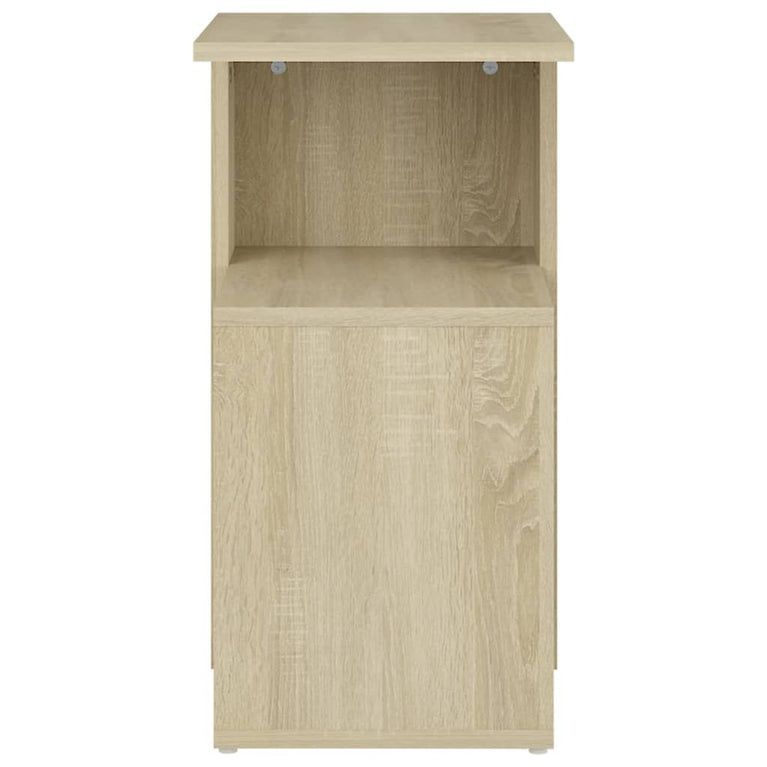 Bijzettafel 36x30x56 cm spaanplaat sonoma eikenkleurig