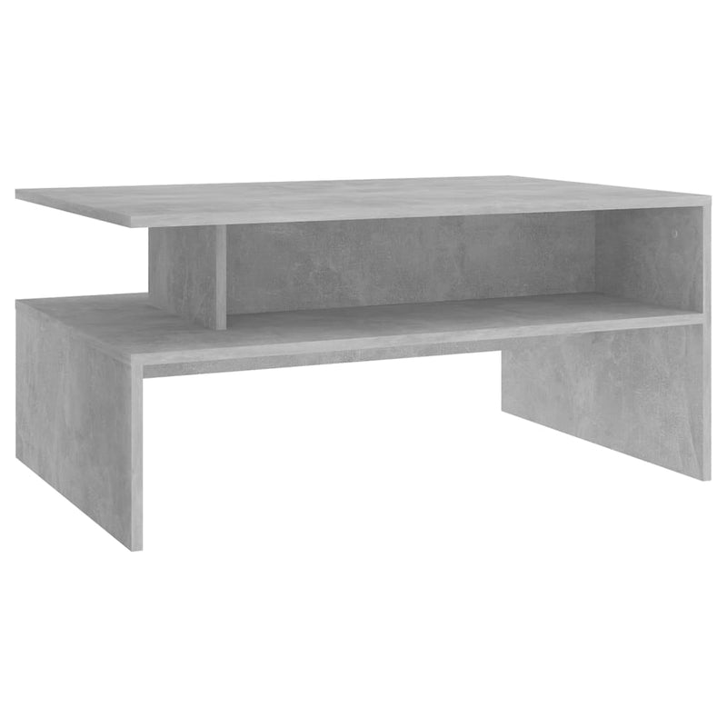 Salontafel 90x60x42,5 cm spaanplaat betongrijs MeubelReus