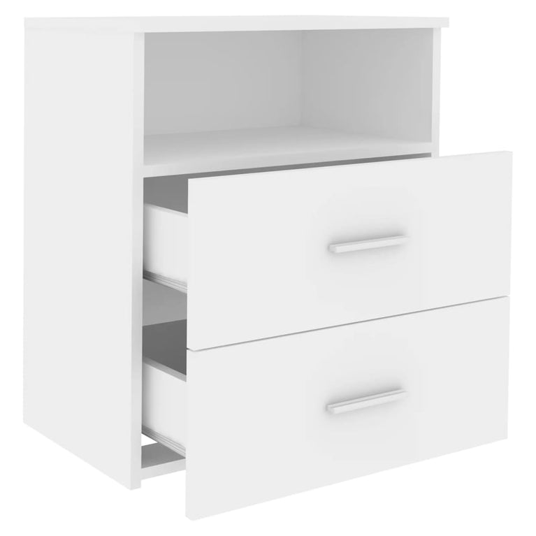 Nachtkastjes 2 st 50x32x60 cm wit MeubelReus