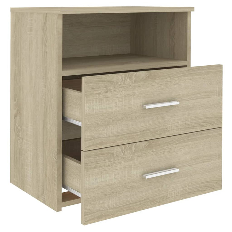 Nachtkastjes 2 st 50x32x60 cm sonoma eikenkleurig MeubelReus