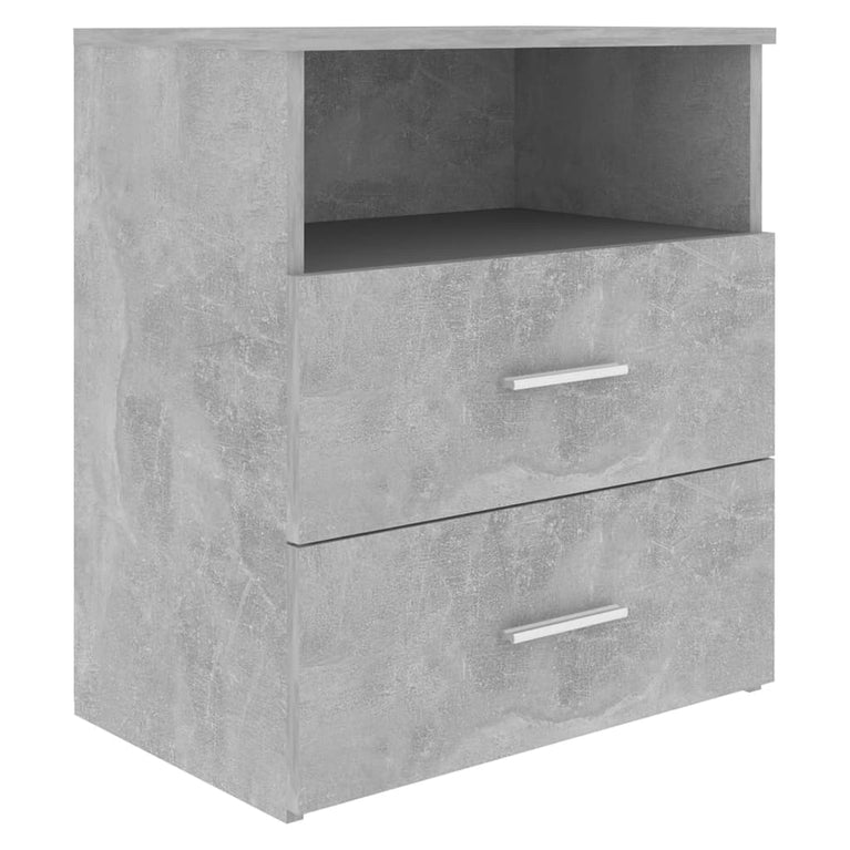 Nachtkastjes 2 st 50x32x60 cm betongrijs