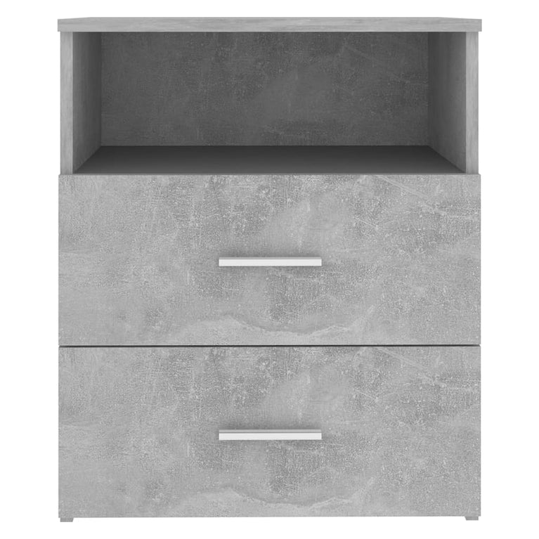 Nachtkastjes 2 st 50x32x60 cm betongrijs
