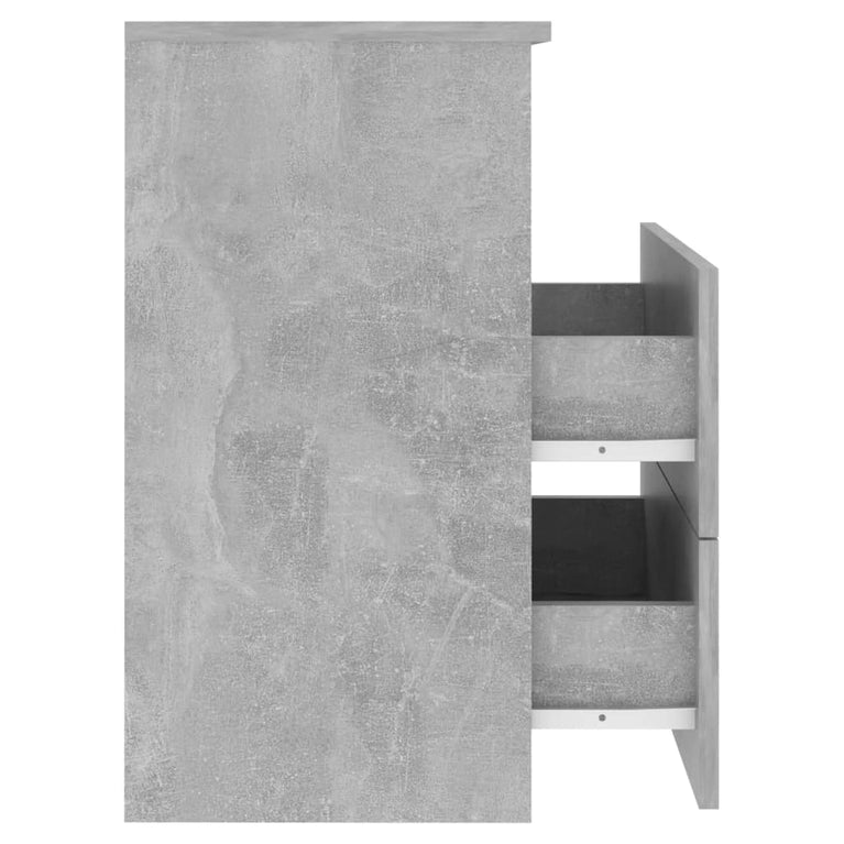 Nachtkastjes 2 st 50x32x60 cm betongrijs