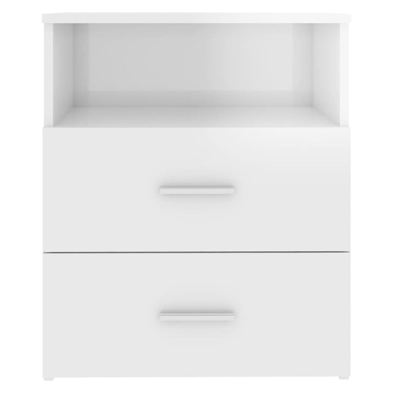 Nachtkastjes 2 st 50x32x60 cm hoogglans wit