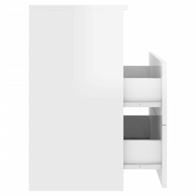 Nachtkastjes 2 st 50x32x60 cm hoogglans wit