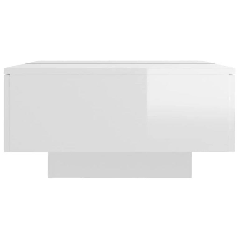 Salontafel 90x60x31 cm spaanplaat hoogglans wit MeubelReus