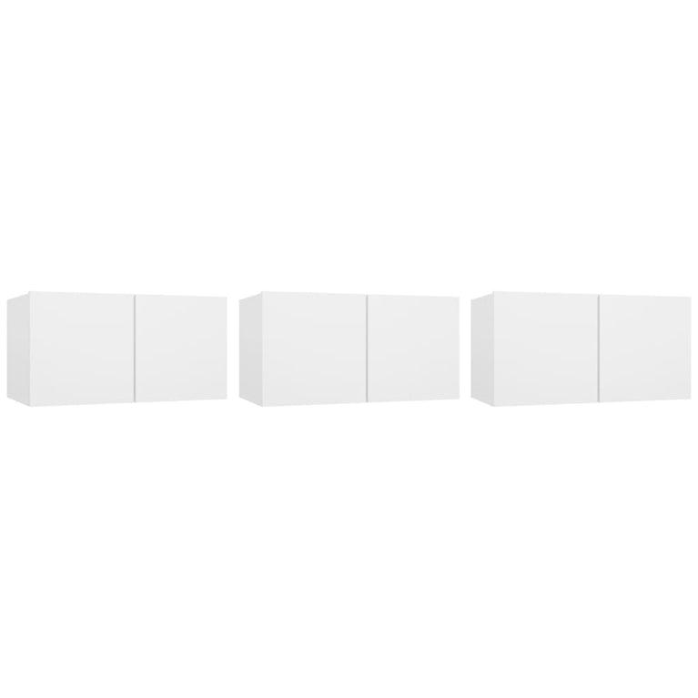 TV-hangkasten 3 st 60x30x30 cm wit MeubelReus