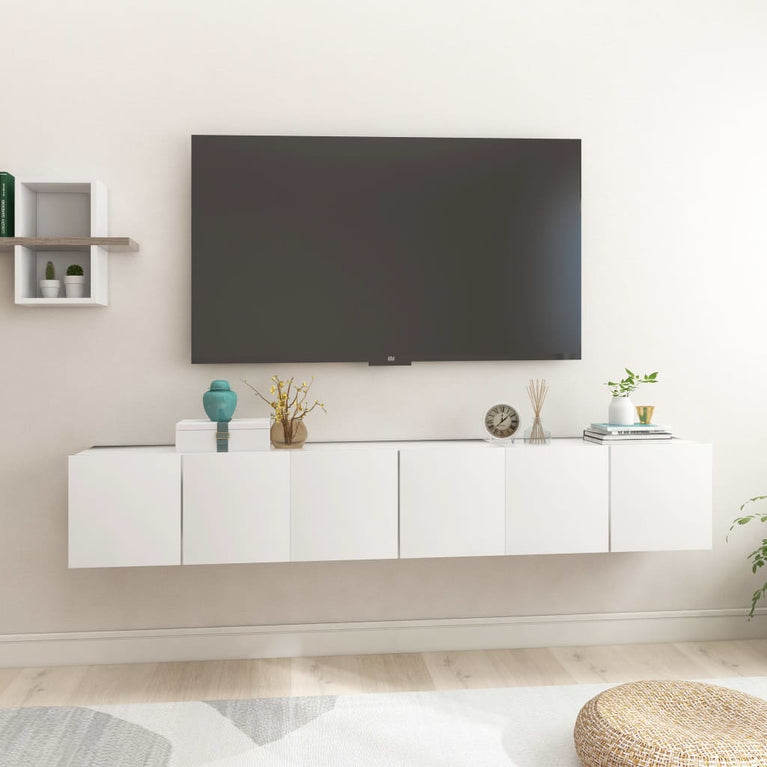 TV-hangkasten 3 st 60x30x30 cm wit MeubelReus