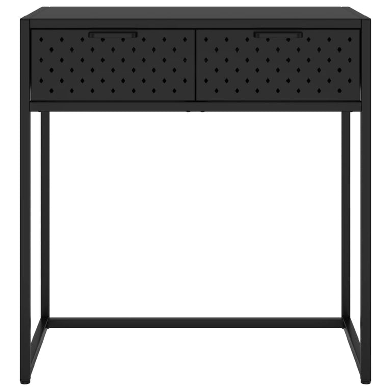 Wandtafel 72x35x75 cm staal zwart