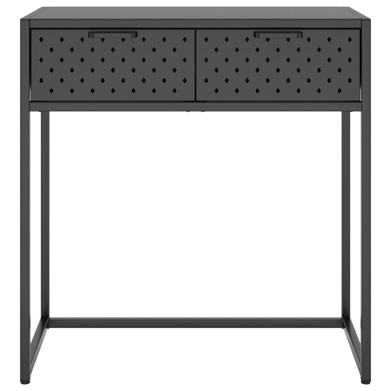 Wandtafel 72x35x75 cm staal antracietkleurig