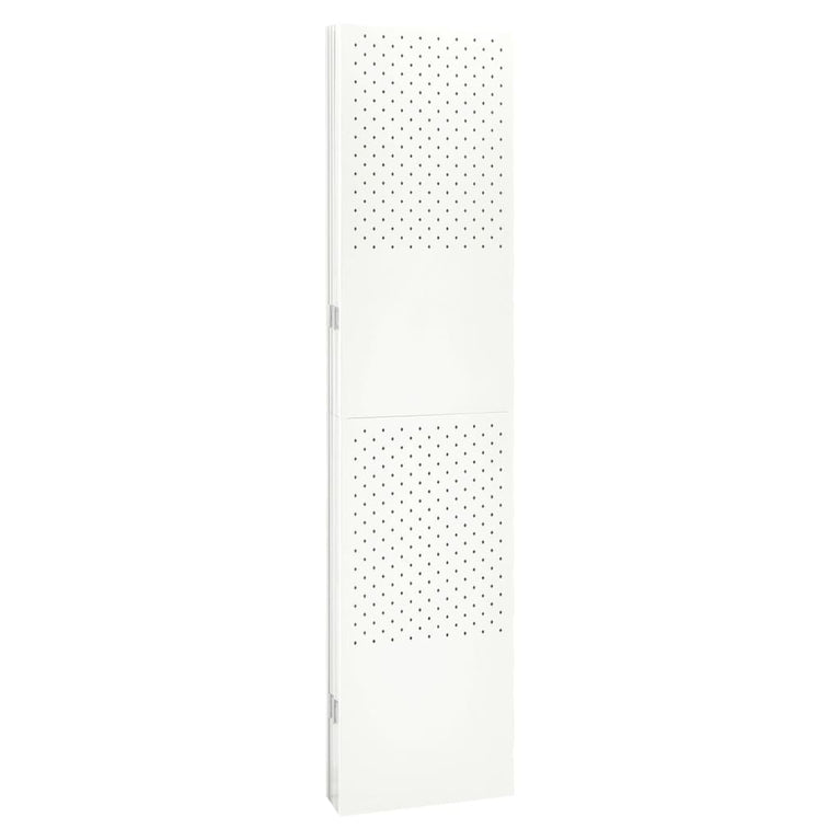 Kamerscherm met 6 panelen 240x180 cm staal wit MeubelReus