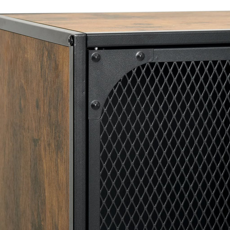Tv-meubel 105x36x47 cm metaal en MDF rustiek bruin MeubelReus