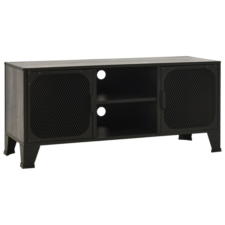 Tv-meubel 105x36x47 cm metaal en MDF grijs MeubelReus