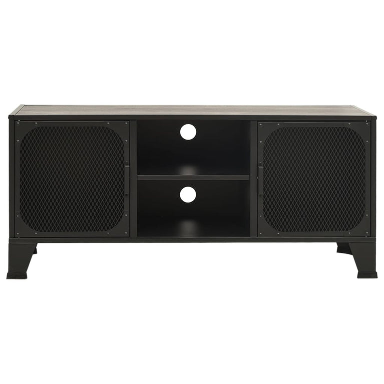 Tv-meubel 105x36x47 cm metaal en MDF grijs MeubelReus