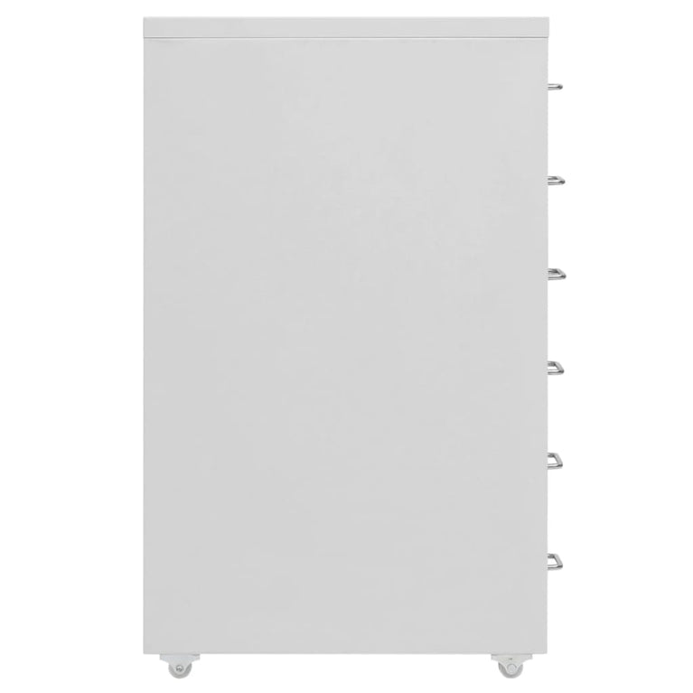 Ladeblok verrijdbaar 28x41x69 cm metaal grijs