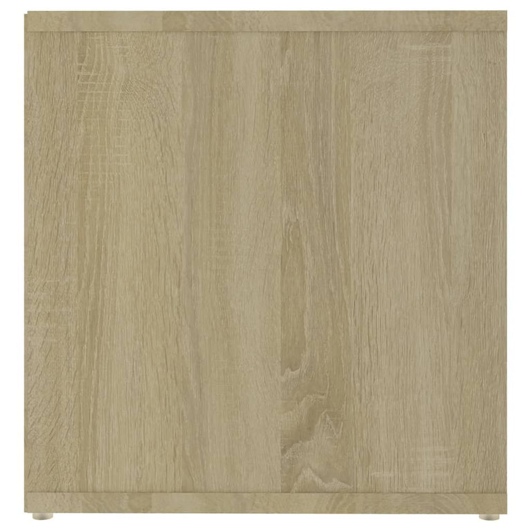 Tv-meubelen 2 st 72x35x36,5 cm spaanplaat wit sonoma eikenkleur