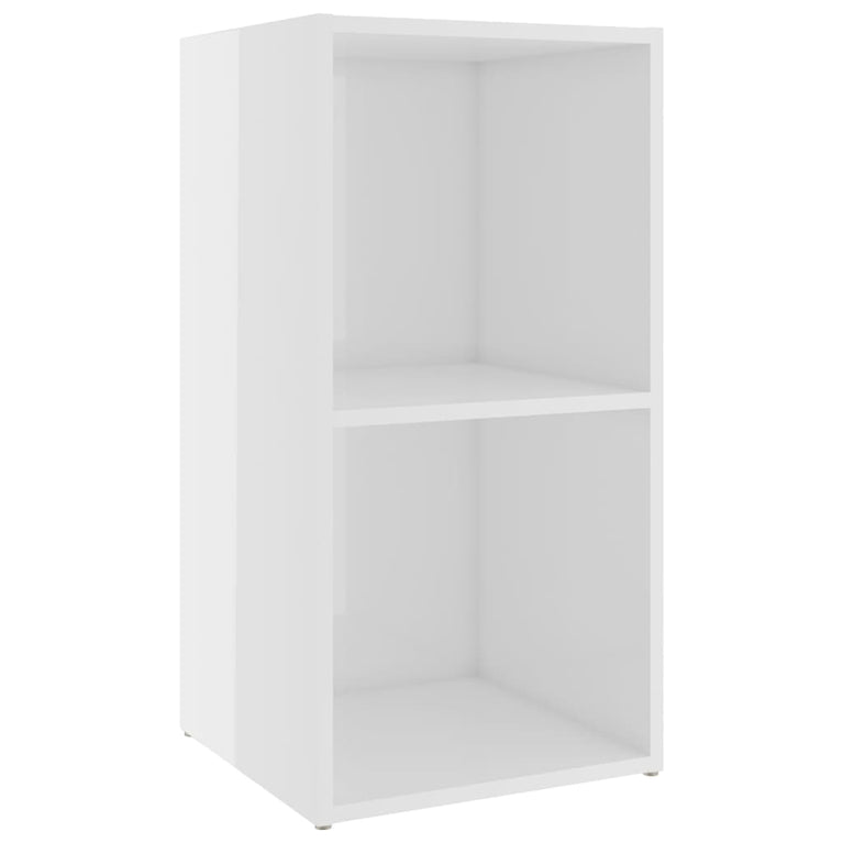 Tv-meubelen 2 st 72x35x36,5 cm spaanplaat hoogglans wit MeubelReus