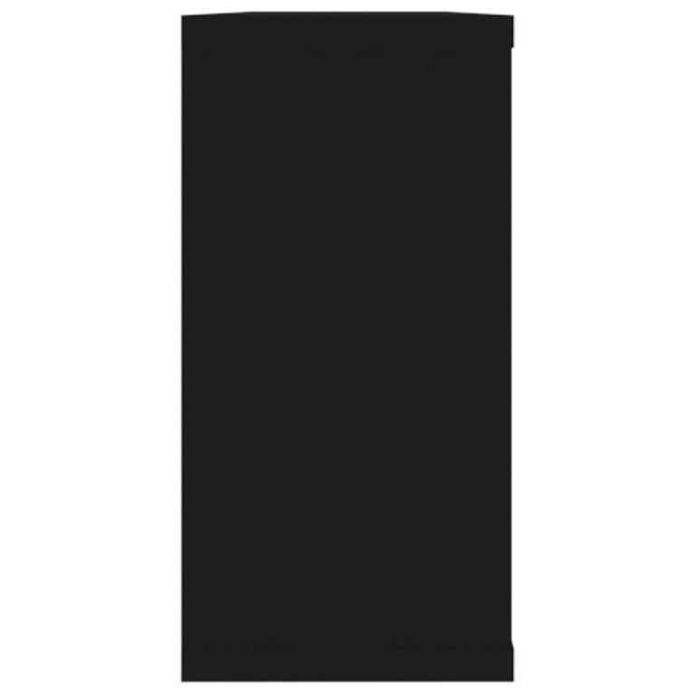 Wandschappen kubus 4 st 100x15x30 cm spaanplaat zwart MeubelReus