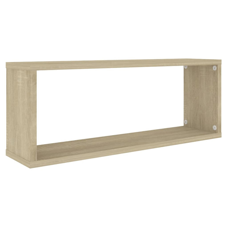 Wandschappen kubus 6 st 60x15x23 cm spaanplaat sonoma eiken MeubelReus