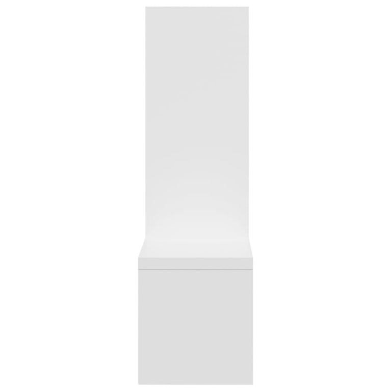 Wandschappen 2 st 50x15x50 cm bewerkt hout wit MeubelReus