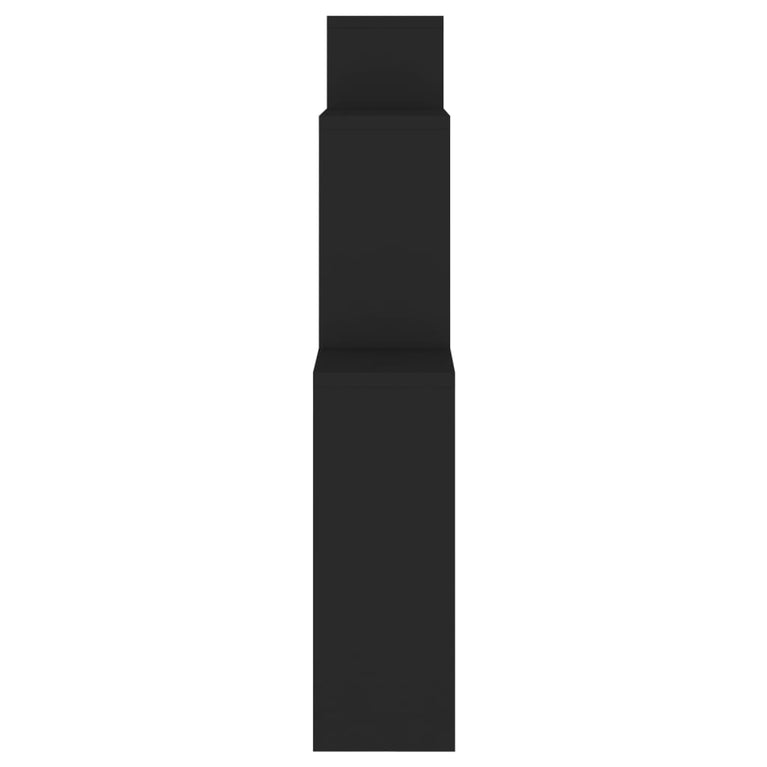 Wandschap kubus 80x15x78,5 cm spaanplaat zwart MeubelReus
