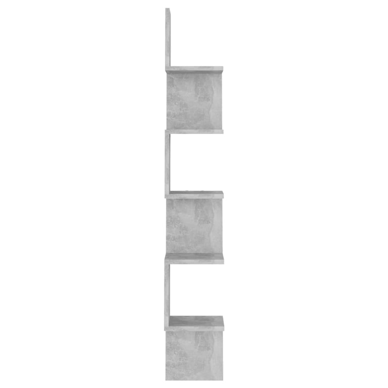 Hoekwandschap 20x20x127,5 cm spaanplaat betongrijs MeubelReus