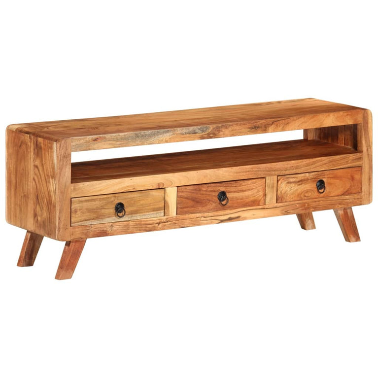 Tv-meubel 110x30x40 cm massief acaciahout MeubelReus
